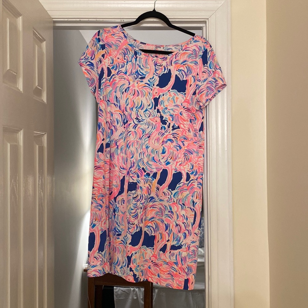 Lilly Pulitzer Marlowe Dress - Pelican Pink Head in the San - Size L